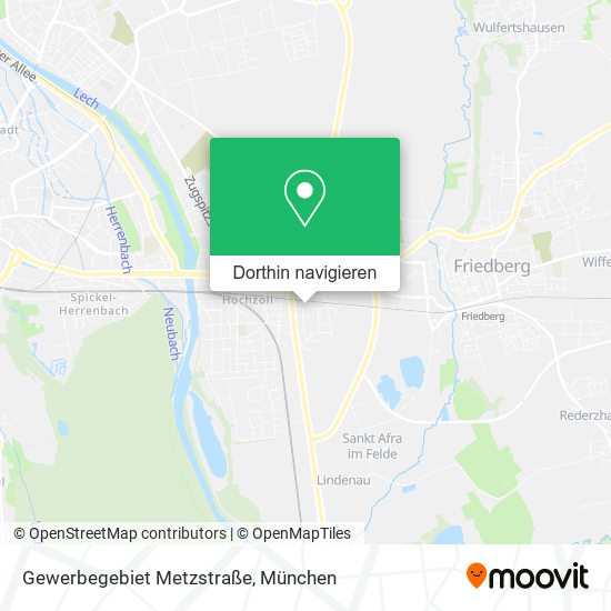 Gewerbegebiet Metzstraße Karte