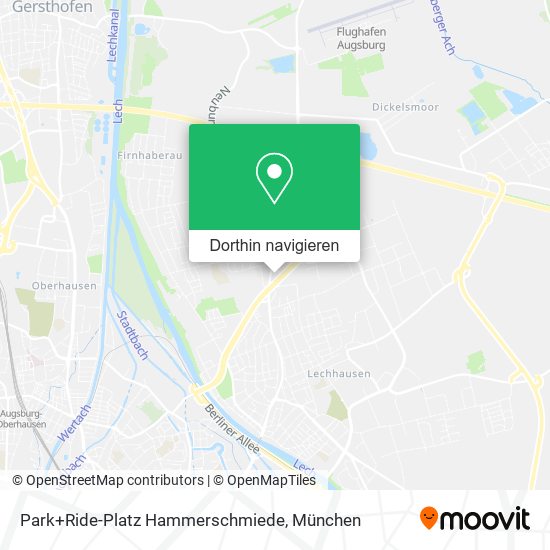 Park+Ride-Platz Hammerschmiede Karte