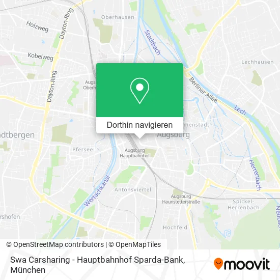 Swa Carsharing - Hauptbahnhof Sparda-Bank Karte
