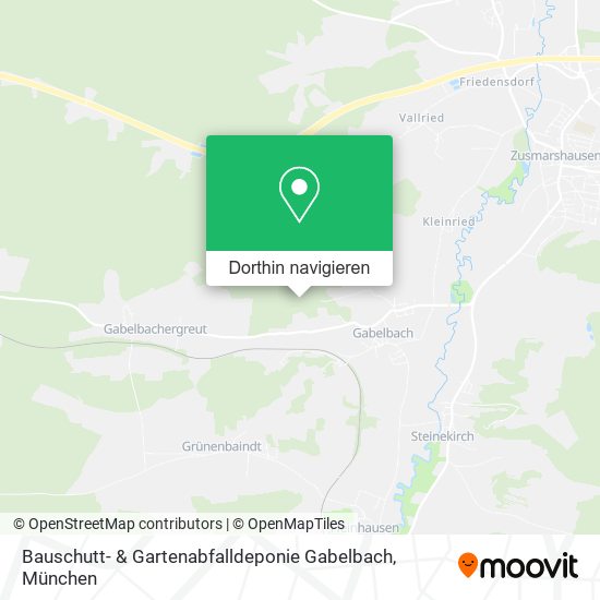 Bauschutt- & Gartenabfalldeponie Gabelbach Karte