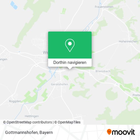 Gottmannshofen Karte