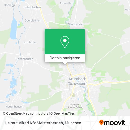 Helmut Vikari Kfz Meisterbetrieb Karte