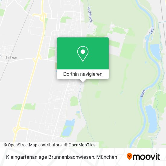 Kleingartenanlage Brunnenbachwiesen Karte
