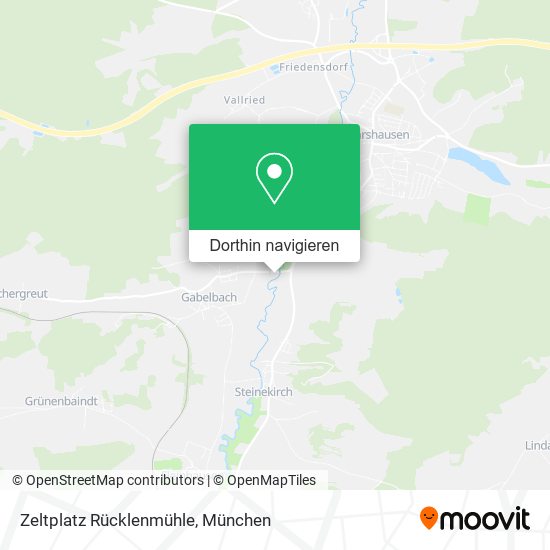 Zeltplatz Rücklenmühle Karte