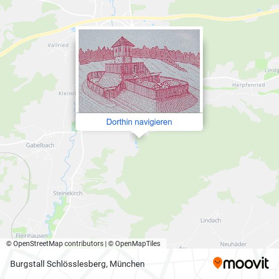 Burgstall Schlösslesberg Karte
