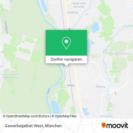 Gewerbegebiet West Karte