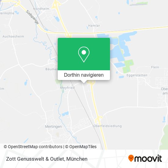 Zott Genusswelt & Outlet Karte