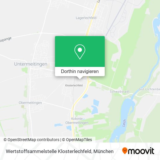 Wertstoffsammelstelle Klosterlechfeld Karte