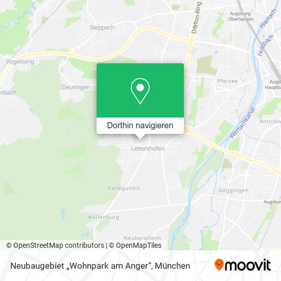 Neubaugebiet „Wohnpark am Anger“ Karte