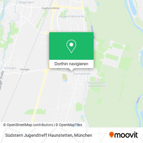 Südstern Jugendtreff Haunstetten Karte