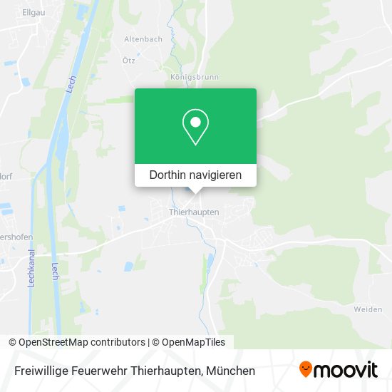 Freiwillige Feuerwehr Thierhaupten Karte