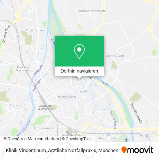 Klinik Vincentinum, Ärztliche Notfallpraxis Karte
