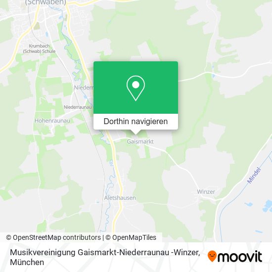 Musikvereinigung Gaismarkt-Niederraunau -Winzer Karte