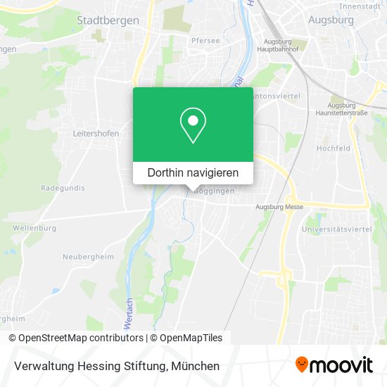 Verwaltung Hessing Stiftung Karte