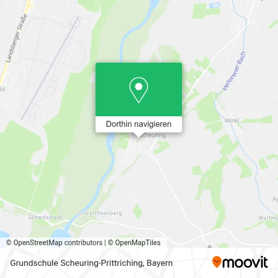 Grundschule Scheuring-Prittriching Karte