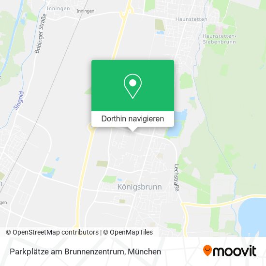 Parkplätze am Brunnenzentrum Karte