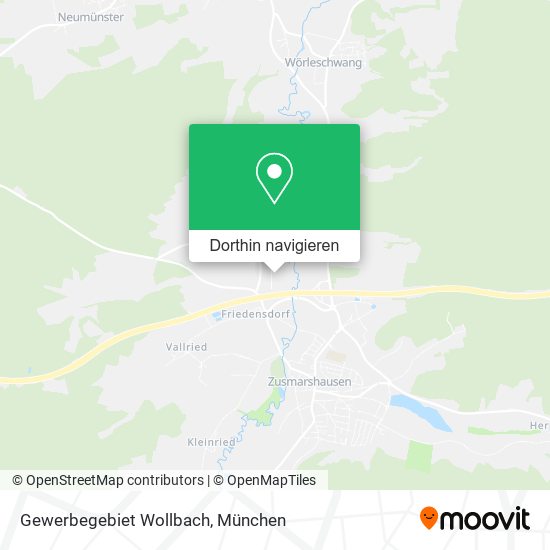 Gewerbegebiet Wollbach Karte