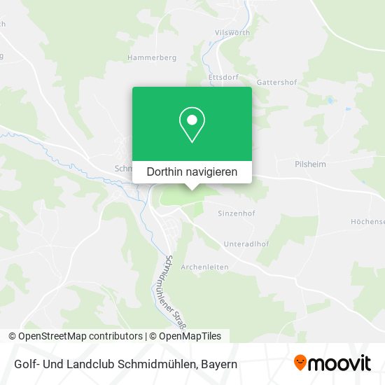 Golf- Und Landclub Schmidmühlen Karte