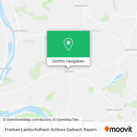 Franken-Landschulheim Schloss Gaibach Karte