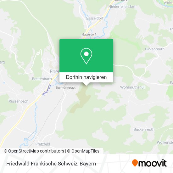 Friedwald Fränkische Schweiz Karte
