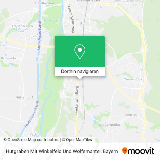 Hutgraben Mit Winkelfeld Und Wolfsmantel Karte