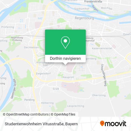 Studentenwohnheim Vitusstraße Karte