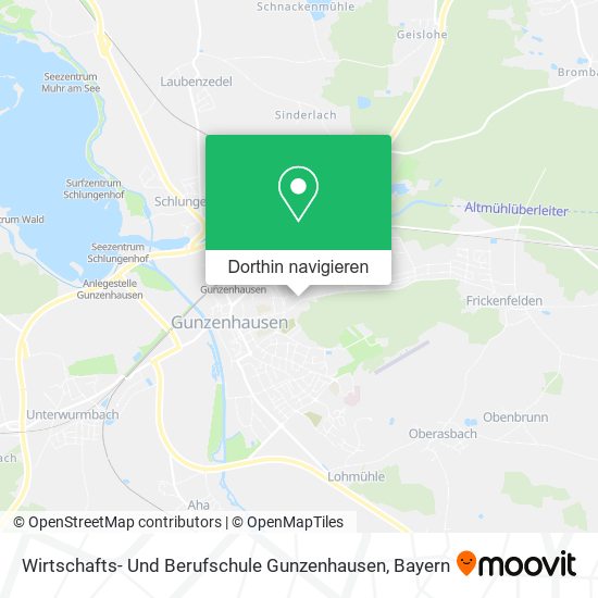 Wirtschafts- Und Berufschule Gunzenhausen Karte