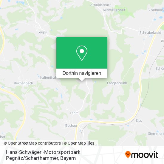 Hans-Schwägerl-Motorsportpark Pegnitz / Scharthammer Karte