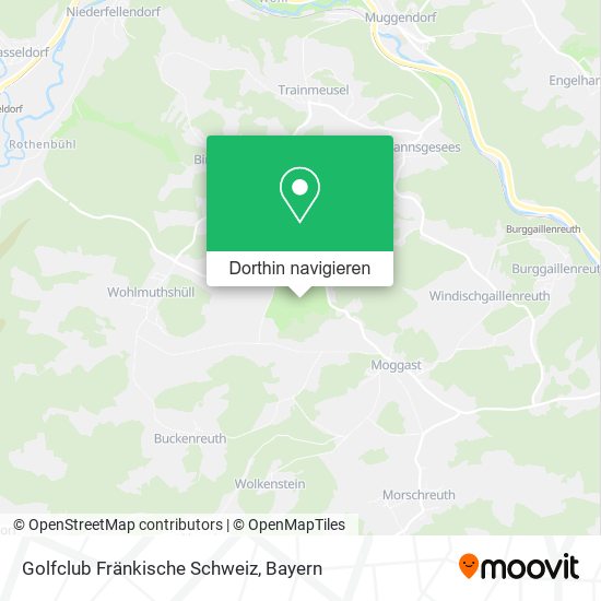 Golfclub Fränkische Schweiz Karte