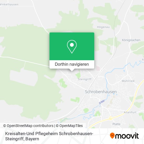 Kreisalten-Und Pflegeheim Schrobenhausen-Steingriff Karte