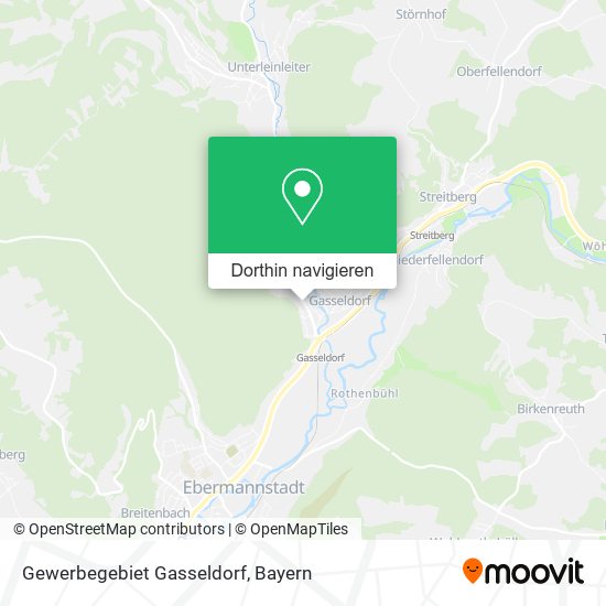 Gewerbegebiet Gasseldorf Karte