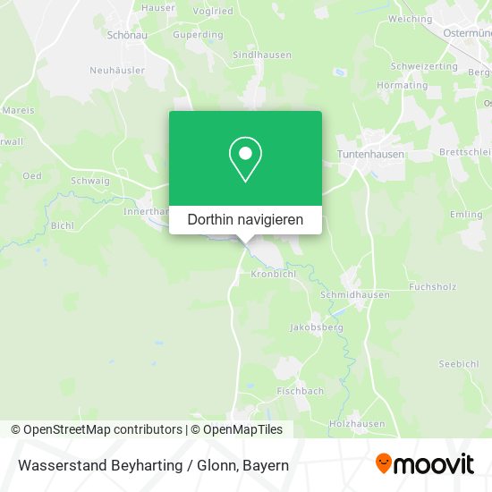 Wasserstand Beyharting / Glonn Karte