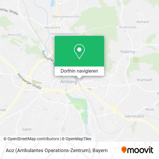 Aoz (Ambulantes Operations-Zentrum) Karte