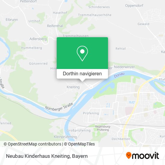 Neubau Kinderhaus Kneiting Karte