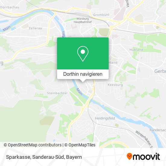 Sparkasse, Sanderau-Süd Karte
