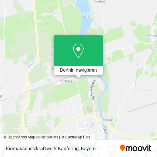 Biomasseheizkraftwerk Kaufering Karte