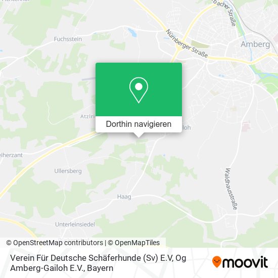 Verein Für Deutsche Schäferhunde (Sv) E.V, Og Amberg-Gailoh E.V. Karte
