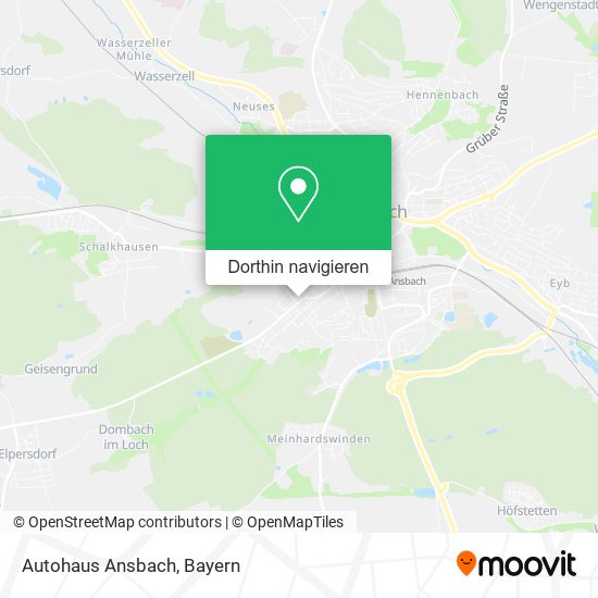 Autohaus Ansbach Karte