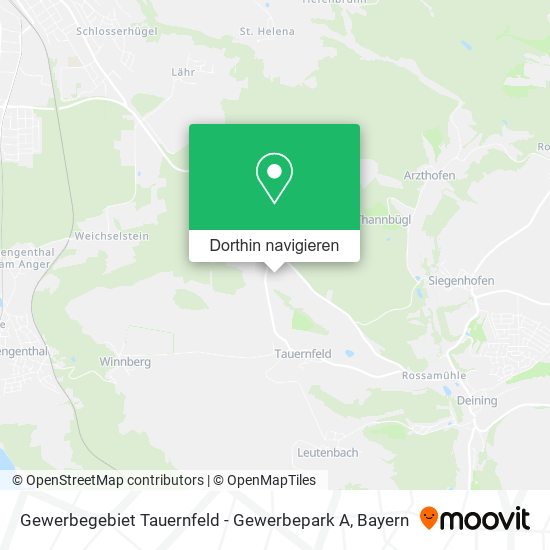 Gewerbegebiet Tauernfeld - Gewerbepark A Karte