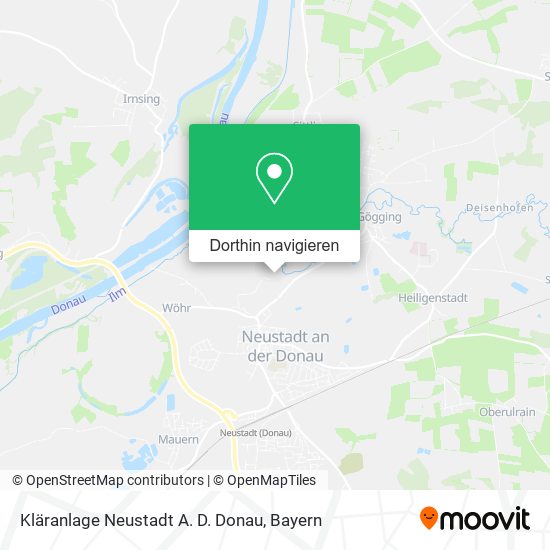 Kläranlage Neustadt A. D. Donau Karte