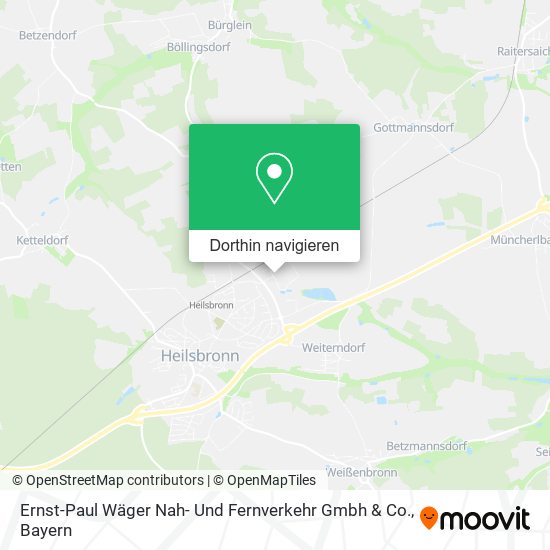 Ernst-Paul Wäger Nah- Und Fernverkehr Gmbh & Co. Karte