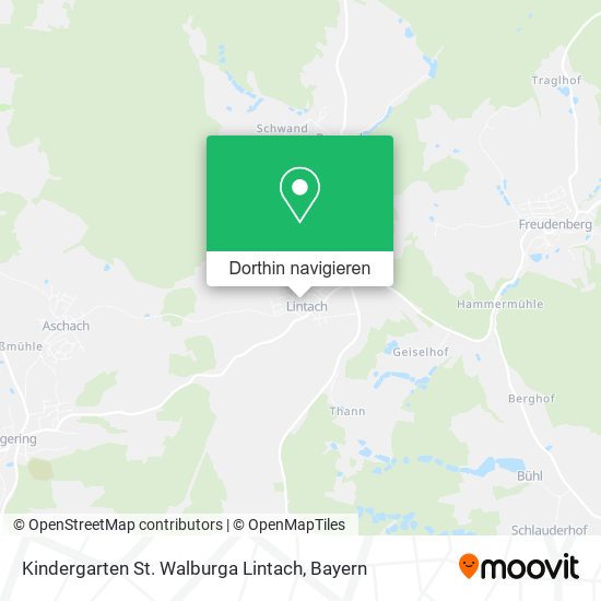 Kindergarten St. Walburga Lintach Karte