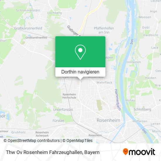 Thw Ov Rosenheim Fahrzeughallen Karte