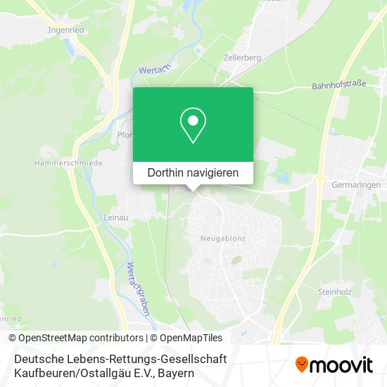 Deutsche Lebens-Rettungs-Gesellschaft Kaufbeuren / Ostallgäu E.V. Karte