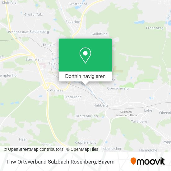 Thw Ortsverband Sulzbach-Rosenberg Karte