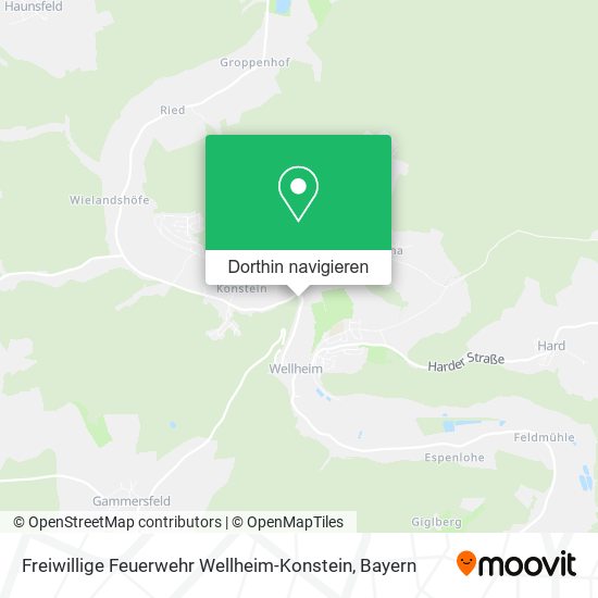 Freiwillige Feuerwehr Wellheim-Konstein Karte