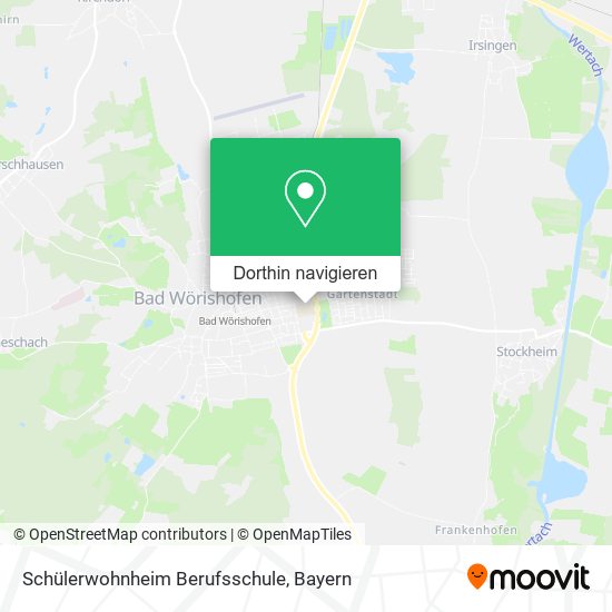 Schülerwohnheim Berufsschule Karte