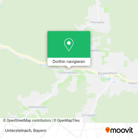 Untersteinach Karte