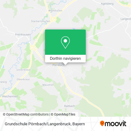 Grundschule Pörnbach / Langenbruck Karte