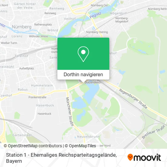 Station 1 - Ehemaliges Reichsparteitagsgelände Karte